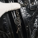 GUCCI Horsebit Hand Bag Enamel Navy 146002 Auth ep8079-14