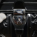 GUCCI Horsebit Hand Bag Enamel Navy 146002 Auth ep8079-15