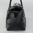 GUCCI Horsebit Hand Bag Enamel Navy 146002 Auth ep8079-5