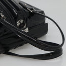 GUCCI Horsebit Hand Bag Enamel Navy 146002 Auth ep8079-7