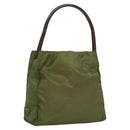 PRADA Shoulder Bag Nylon Khaki Auth ep8092-1