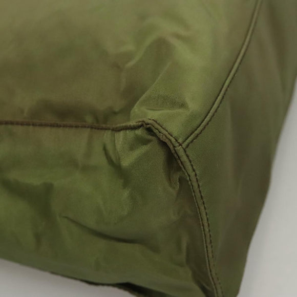 PRADA Shoulder Bag Nylon Khaki Auth ep8092