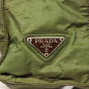 PRADA Shoulder Bag Nylon Khaki Auth ep8092-14