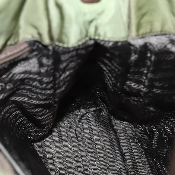 PRADA Shoulder Bag Nylon Khaki Auth ep8092