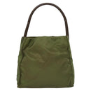 PRADA Shoulder Bag Nylon Khaki Auth ep8092-2
