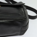 GUCCI Horsebit Shoulder Bag Leather Black Auth ep8101-14