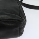 GUCCI Horsebit Shoulder Bag Leather Black Auth ep8101-16