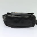 GUCCI Horsebit Shoulder Bag Leather Black Auth ep8101-5