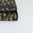 Christian Dior Trotter Canvas Chain Shoulder Bag Navy Auth ep8112-14