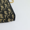 Christian Dior Trotter Canvas Chain Shoulder Bag Navy Auth ep8112-16