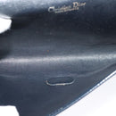 Christian Dior Trotter Canvas Chain Shoulder Bag Navy Auth ep8112-12