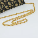Christian Dior Trotter Canvas Chain Shoulder Bag Navy Auth ep8112-7