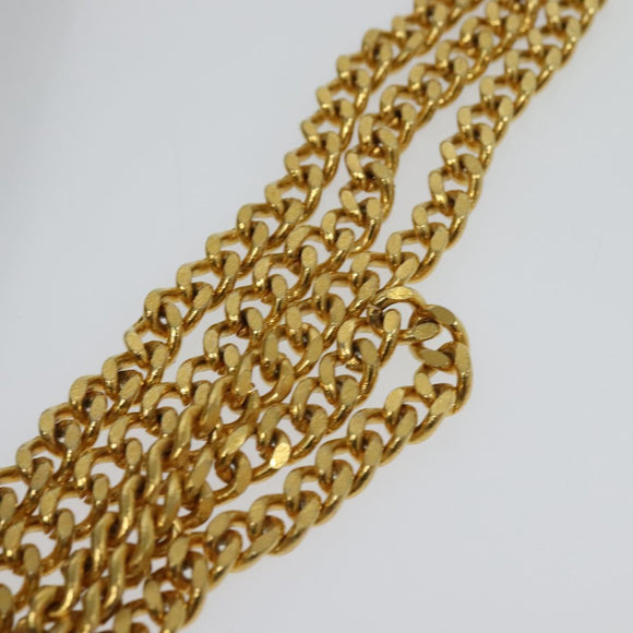 Christian Dior Trotter Canvas Chain Shoulder Bag Navy Auth ep8112