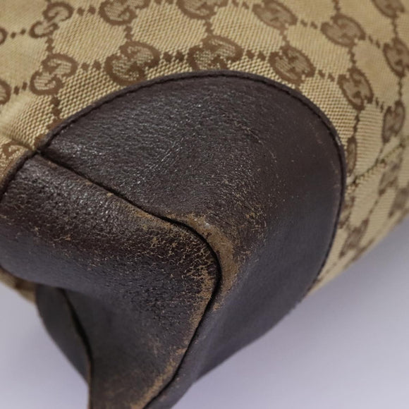 GUCCI GG Canvas Shoulder Bag Beige 110054 Auth ep8114