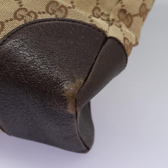 GUCCI GG Canvas Shoulder Bag Beige 110054 Auth ep8114