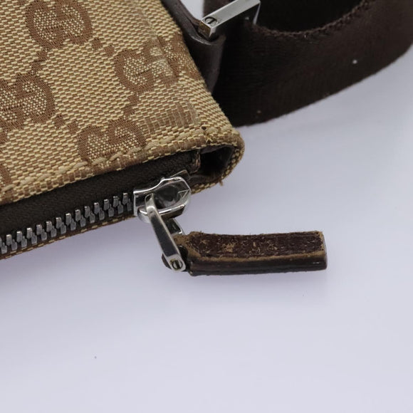 GUCCI GG Canvas Shoulder Bag Beige 110054 Auth ep8114