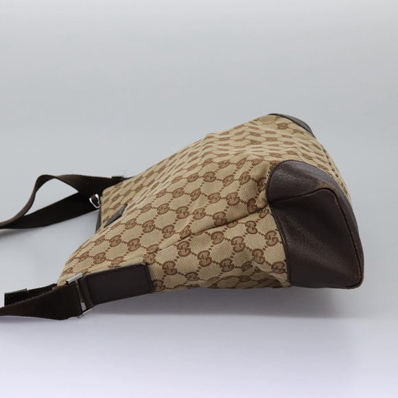 GUCCI GG Canvas Shoulder Bag Beige 110054 Auth ep8114
