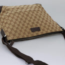 GUCCI GG Canvas Shoulder Bag Beige 110054 Auth ep8114-6