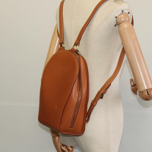 LOUIS VUITTON Epi Mabillon Backpack Zipangu Gold M52238 LV Auth ep8134