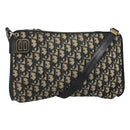 Christian Dior Trotter Canvas Shoulder Bag Navy Auth ep8138-1