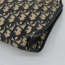Christian Dior Trotter Canvas Shoulder Bag Navy Auth ep8138-9