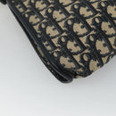 Christian Dior Trotter Canvas Shoulder Bag Navy Auth ep8138-16