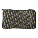 Christian Dior Trotter Canvas Shoulder Bag Navy Auth ep8138-2