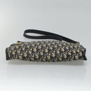 Christian Dior Trotter Canvas Shoulder Bag Navy Auth ep8138-5