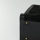 GUCCI Bamboo Hand Bag Suede Black Gold 002 1186 0260 Auth ep8145-9