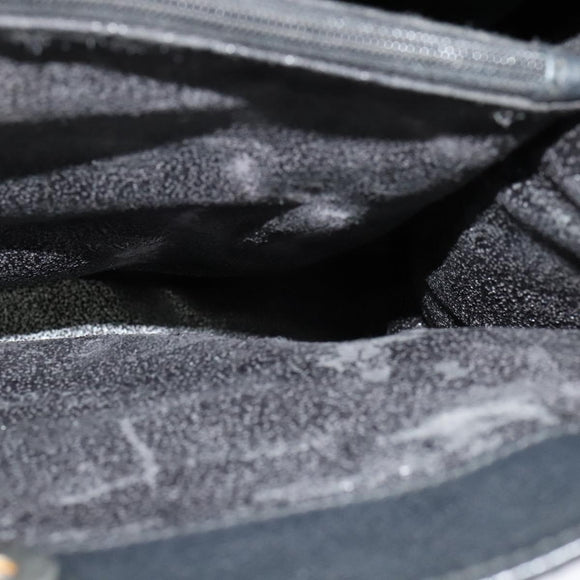 GUCCI Bamboo Hand Bag Suede Black Gold 002 1186 0260 Auth ep8145