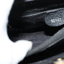 GUCCI Bamboo Hand Bag Suede Black Gold 002 1186 0260 Auth ep8145-20