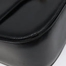 GUCCI Shoulder Bag Leather Black Gold Auth ep8168-14