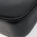 GUCCI Shoulder Bag Leather Black Gold Auth ep8168-15