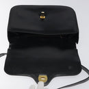 GUCCI Shoulder Bag Leather Black Gold Auth ep8168-17