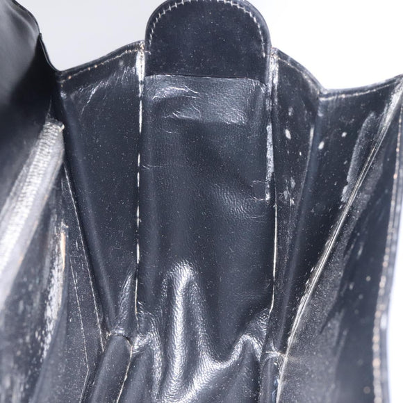 GUCCI Shoulder Bag Leather Black Gold Auth ep8168