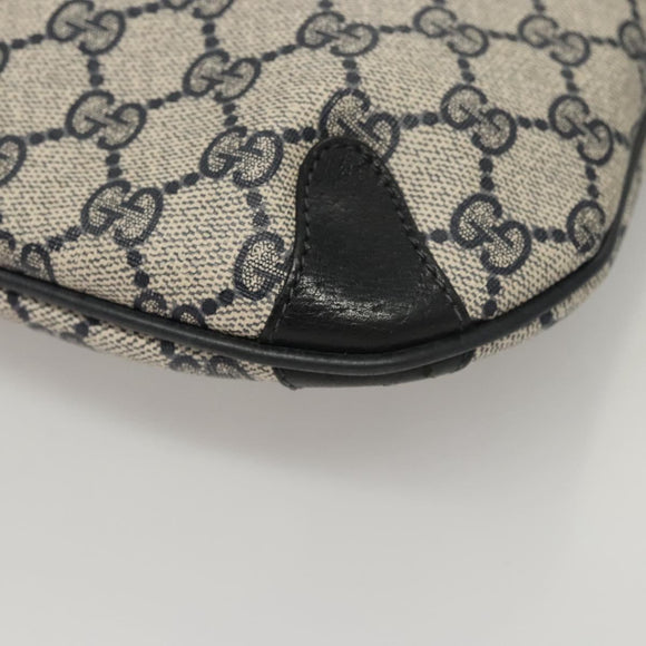 GUCCI GG Supreme Shoulder Bag PVC Navy Gold 39 02 026 Auth ep8170