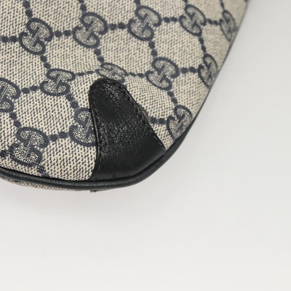 GUCCI GG Supreme Shoulder Bag PVC Navy Gold 39 02 026 Auth ep8170