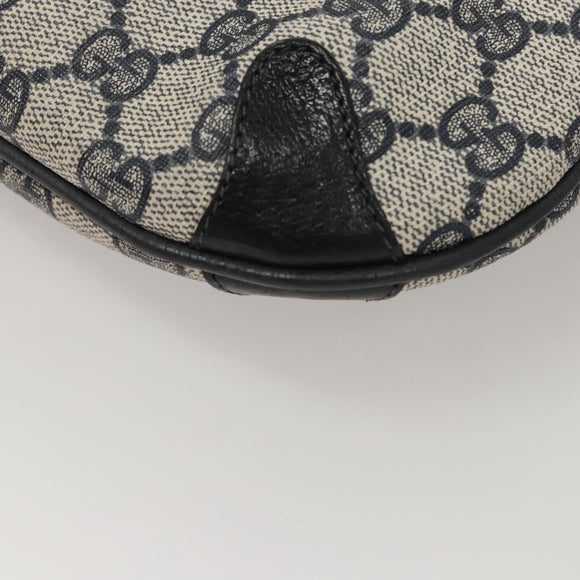 GUCCI GG Supreme Shoulder Bag PVC Navy Gold 39 02 026 Auth ep8170