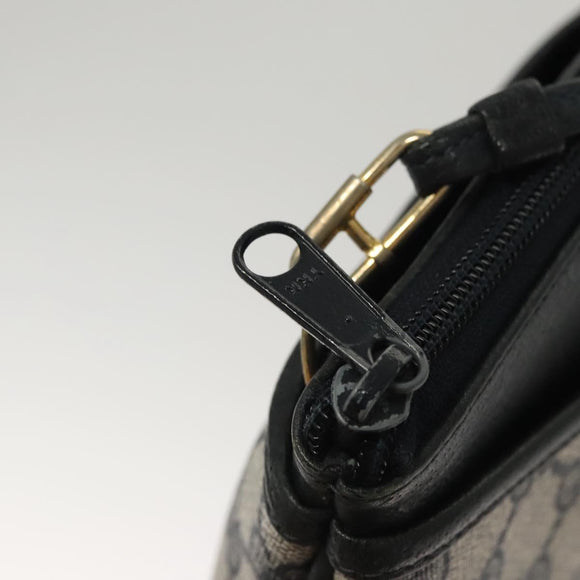 GUCCI GG Supreme Shoulder Bag PVC Navy Gold 39 02 026 Auth ep8170