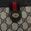 GUCCI GG Supreme Shoulder Bag PVC Navy Gold 39 02 026 Auth ep8170-17