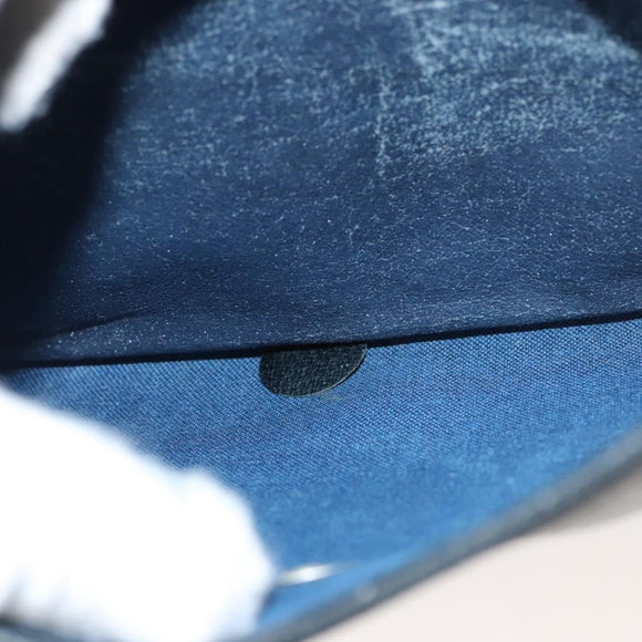 GUCCI GG Supreme Shoulder Bag PVC Navy Gold 39 02 026 Auth ep8170