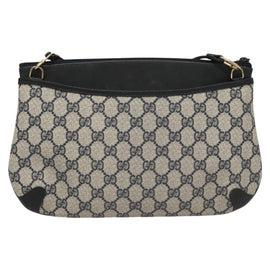 GUCCI GG Supreme Shoulder Bag PVC Navy Gold 39 02 026 Auth ep8170 - 0