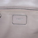 LOEWE Anagram Amazona 36 Hand Bag Leather Beige Silver Auth ep8171-20