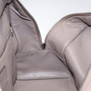 LOEWE Anagram Amazona 36 Hand Bag Leather Beige Silver Auth ep8171-21