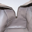 LOEWE Anagram Amazona 36 Hand Bag Leather Beige Silver Auth ep8171-22