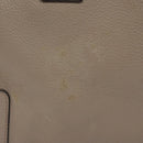 LOEWE Anagram Amazona 36 Hand Bag Leather Beige Silver Auth ep8171-3