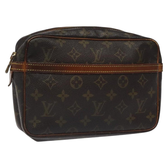 LOUIS VUITTON Monogram Compiegne 23 Clutch Bag M51847 LV Auth ep8179