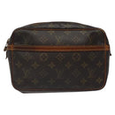 LOUIS VUITTON Monogram Compiegne 23 Clutch Bag M51847 LV Auth ep8179-2