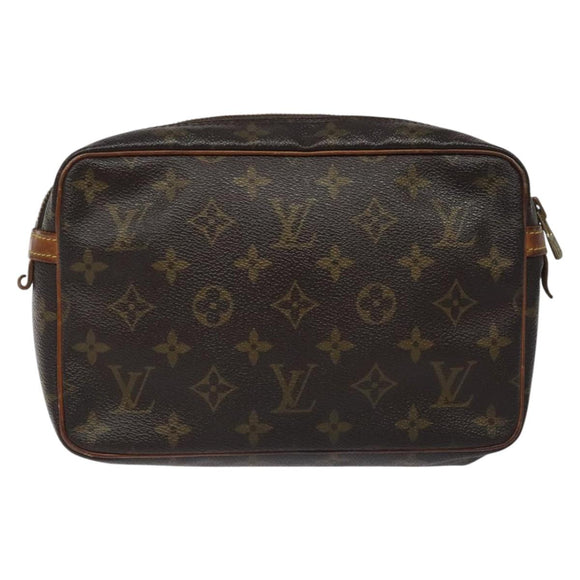 LOUIS VUITTON Monogram Compiegne 23 Clutch Bag M51847 LV Auth ep8179