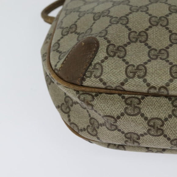 GUCCI GG Supreme Shoulder Bag PVC Beige 001 104 0558 Auth ep8184